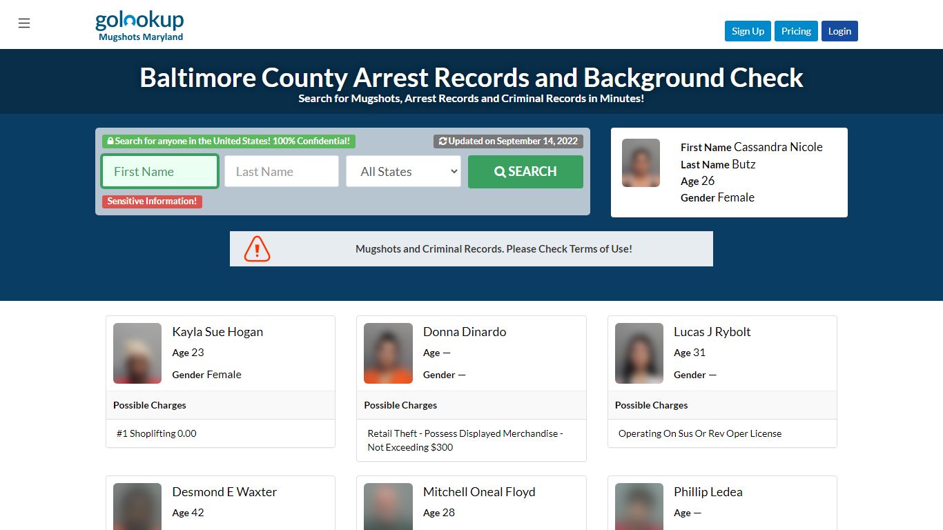 Baltimore County Mugshots, Baltimore County Arrest Records - GoLookUp