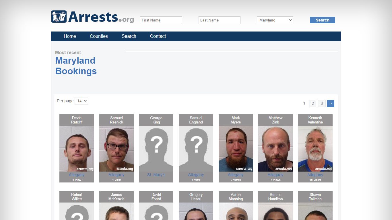 Maryland Arrests and Inmate Search